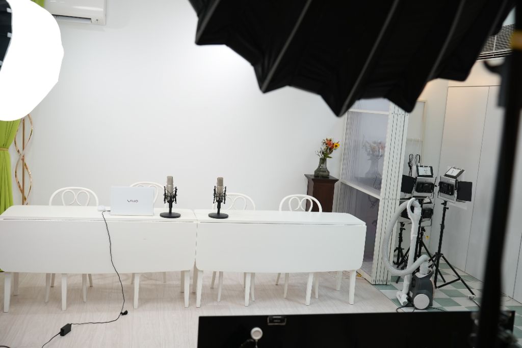 スタジオ撮影風景